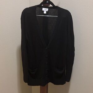 LOFT Women's Classic Black Cardigan
